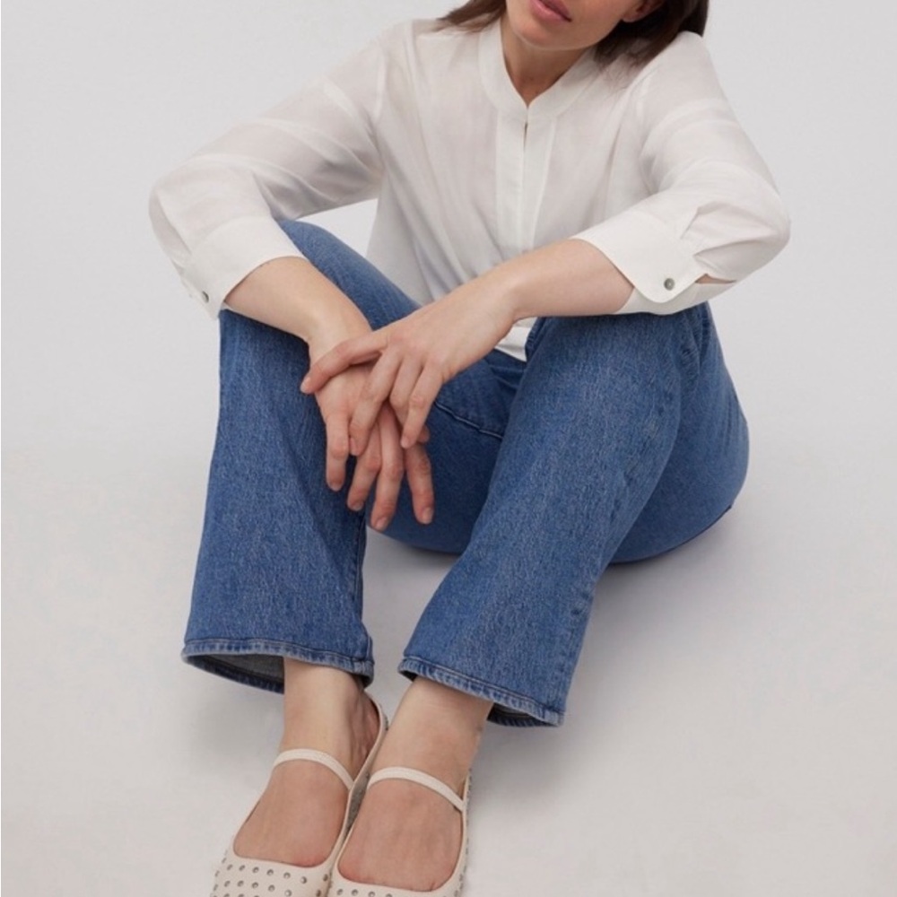 Madewell Greta studded Mary Jane ballet flat size 6.5 BRAND NEW! Cream - Picture 3 of 11